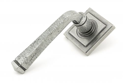 Click Here To Enlarge This Photo Of 49968 From The Anvil Pewter Avon Round Lever on Rose Set &lpar;Square&rpar; - Unsprung