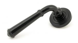 49970 From The Anvil Black Regency Lever on Rose Set &lpar;Art Deco&rpar; - Unsprung