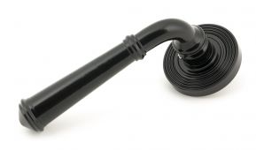 49971 From The Anvil Black Regency Lever on Rose Set &lpar;Beehive&rpar; - Unsprung