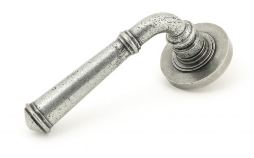 Click Here To Enlarge This Photo Of 49977 From The Anvil Pewter Regency Lever on Rose Set &lpar;Plain&rpar; - Unsprung