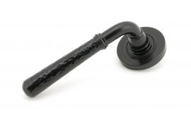 49981 From The Anvil Black Hammered Newbury Lever on Rose Set &lpar;Plain&rpar; - Unsprung