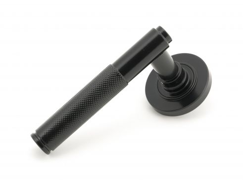 Click Here To Enlarge This Photo Of 50005 From The Anvil Black Brompton Lever on Rose Set &lpar;Plain&rpar; - Unsprung