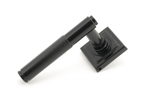 Click Here To Enlarge This Photo Of 50008 From The Anvil Black Brompton Lever on Rose Set &lpar;Square&rpar; - Unsprung