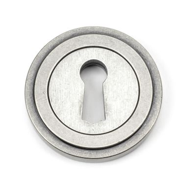 Click Here To Enlarge This Photo Of 45704 From The Anvil Pewter Round Escutcheon &lpar;Art Deco&rpar;