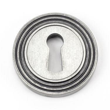 Click Here To Enlarge This Photo Of 45705 From The Anvil Pewter Round Escutcheon &lpar;Beehive&rpar;
