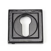 45722 From The Anvil Black Square Euro Escutcheon &lpar;Square&rpar;