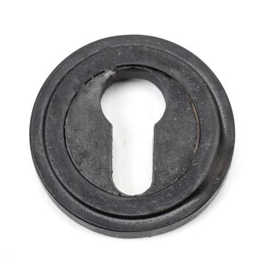 Click Here To Enlarge This Photo Of 45724 From The Anvil External Beeswax Round Euro Escutcheon &lpar;Art Deco&rpar;