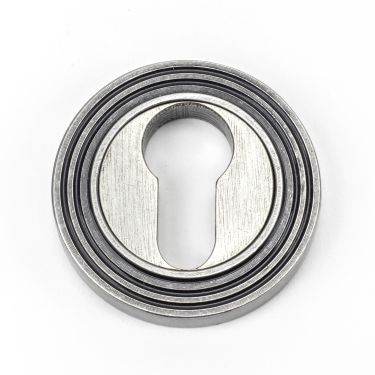 Click Here To Enlarge This Photo Of 45729 From The Anvil Pewter Round Euro Escutcheon &lpar;Beehive&rpar;