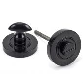 45743 From The Anvil Black Round Thumbturn Set &lpar;Plain&rpar;