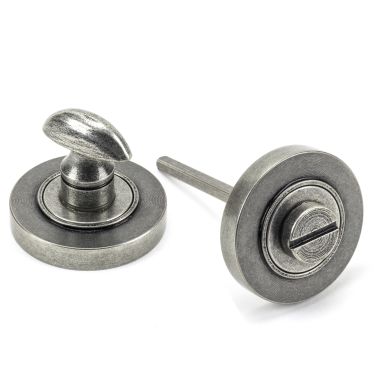 Click Here To Enlarge This Photo Of 45751 From The Anvil Pewter Round Thumbturn Set &lpar;Plain&rpar;