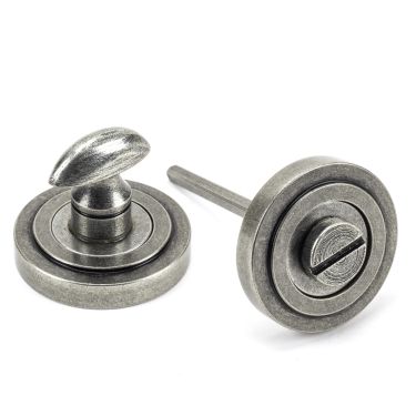 Click Here To Enlarge This Photo Of 45752 From The Anvil Pewter Round Thumbturn Set &lpar;Art Deco&rpar;
