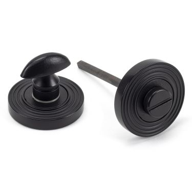 Click Here To Enlarge This Photo Of 49546 From The Anvil Matt Black Round Thumbturn Set &lpar;Beehive&rpar;