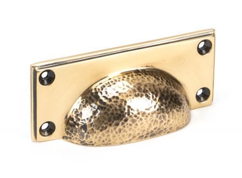 Click Here To Enlarge This Photo Of 46040 From The Anvil Polished Bronze Hammered Art Deco Drawer Pull
