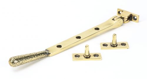Click Here To Enlarge This Photo Of 46144 From The Anvil Aged Brass 8" Hammered Newbury Stay