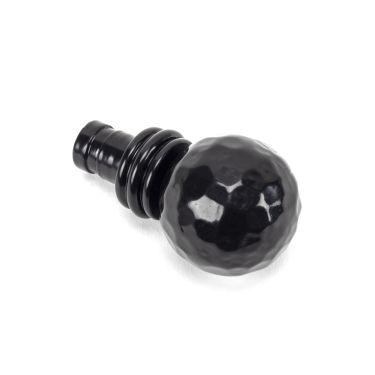 Click Here To Enlarge This Photo Of 49901 From The Anvil Black Hammered Ball Curtain Finial &lpar;pair&rpar;