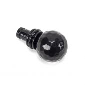 49901 From The Anvil Black Hammered Ball Curtain Finial &lpar;pair&rpar;
