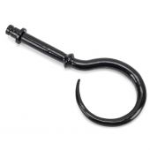 49903 From The Anvil Black Hook Curtain Finial &lpar;pair&rpar;
