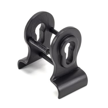 Click Here To Enlarge This Photo Of 49597 From The Anvil Matt Black 50mm Euro Door Pull &lpar;Back to Back fixing&rpar;