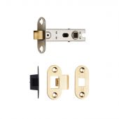 BTL1&sol;R - Carlisle Brass Eurospec 64mm CE Tubular Mortice Latch &lpar;Radius&rpar; Electro Brass
