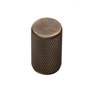 Click Here To Enlarge This Photo Of FTD702AB - Carlisle Brass Fingertip Design Knurled Knob 18mm dia &lpar;30mm projection&rpar; Antique Brass