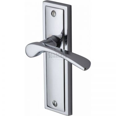 Click Here To Enlarge This Photo Of BOS1010-PC M&period;Marcus Sorrento Door Handle Lever Latch Boston Design Polished Chrome Finish