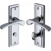 BOS1030-PC M&period;Marcus Sorrento Door Handle For Bathroom Boston Design Polished Chrome Finish