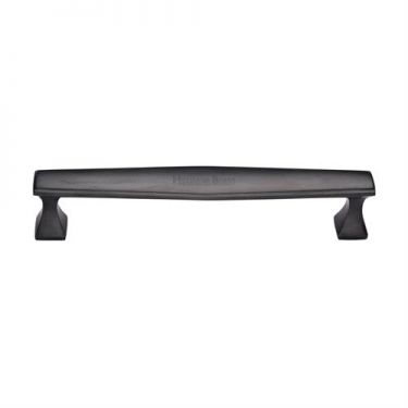 Click Here To Enlarge This Photo Of C0334 203-BKMT Heritage Brass Cabinet Pull Deco Design 203mm ctc Matt Black Finish