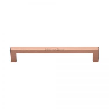 Click Here To Enlarge This Photo Of C0339 256-SRG Heritage Brass Cabinet Pull City Design 256mm ctc Satin Rose Gold Finish