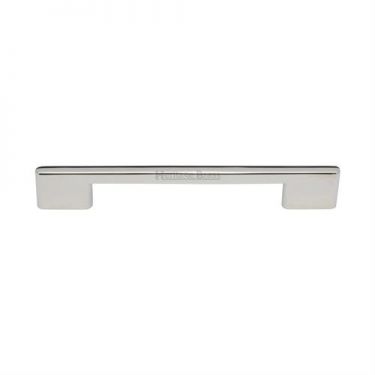 Click Here To Enlarge This Photo Of C3681 160-PNF Heritage Brass Cabinet Pull Victorian Design 160mm ctc Polished Nickel Finish