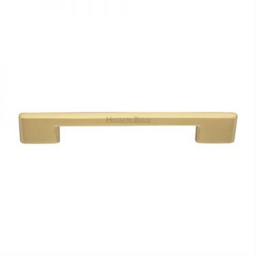Click Here To Enlarge This Photo Of C3681 192-SB Heritage Brass Cabinet Pull Victorian Design 192mm ctc Satin Brass Finish