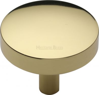 Click Here To Enlarge This Photo Of C3875 38-PB Heritage Brass Cabinet Knob Tayo Design 38mm Polished Brass Finish