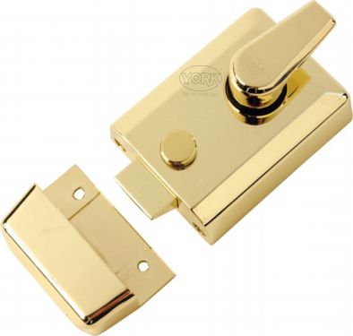 Click Here To Enlarge This Photo Of NL3060-PB M&period;Marcus York 60mm Std&period; Nightlatch Polished Brass Finish