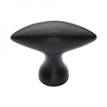 Click Here To Enlarge This Photo Of FB112 75 M&period;Marcus Black Iron Rustic Cabinet Knob Elliptic Design 75mm