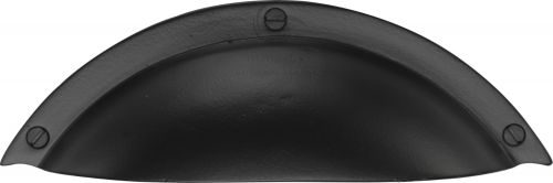 Click Here To Enlarge This Photo Of FB1710 M&period;Marcus Black Iron Rustic Elongated Cabinet Drawer Pull