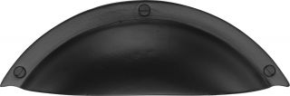 FB1710 M&period;Marcus Black Iron Rustic Elongated Cabinet Drawer Pull