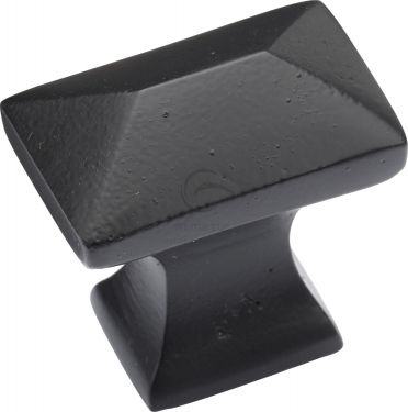 Click Here To Enlarge This Photo Of FB2232 M&period;Marcus Black Iron Rustic Cabinet Knob Pyramid Design 35mm