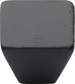 FB3191 32 M&period;Marcus Black Iron Rustic Cabinet Knob Square Cone Design 32mm