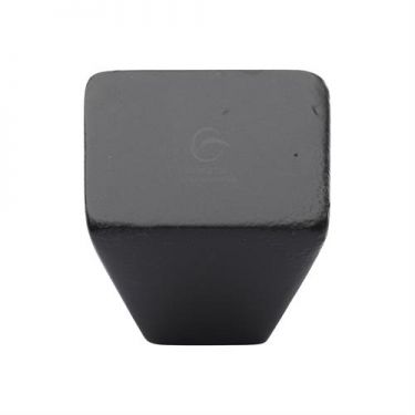 Click Here To Enlarge This Photo Of FB3191 38 M&period;Marcus Black Iron Rustic Cabinet Knob Square Cone Design 38mm