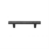 FB3425 160 M&period;Marcus Black Iron Rustic Cabinet Pull Textured Design 160mm ctc