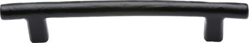 Click Here To Enlarge This Photo Of FB361 128 M&period;Marcus Black Iron Rustic Cabinet Pull Round Bar Design 128mm ctc