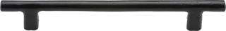 FB361 192 M&period;Marcus Black Iron Rustic Cabinet Pull Round Bar Design 192mm ctc