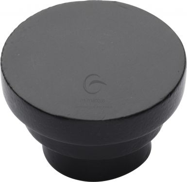 Click Here To Enlarge This Photo Of FB3624 32 M&period;Marcus Black Iron Rustic Cabinet Knob Round Stepped Design 32mm