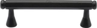 FB371 192 M&period;Marcus Black Iron Rustic Cabinet Pull Hexagon Design 192mm ctc
