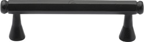 Click Here To Enlarge This Photo Of FB371 96 M&period;Marcus Black Iron Rustic Cabinet Pull Hexagon Design 96mm ctc