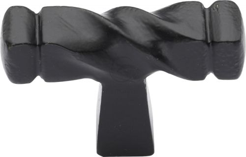 Click Here To Enlarge This Photo Of FB399 M&period;Marcus Black Iron Rustic Cabinet Knob Twist Design 44mm