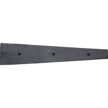Click Here To Enlarge This Photo Of FB416 308 M&period;Marcus Black Iron Rustic Dummy Strap Hinge 12"