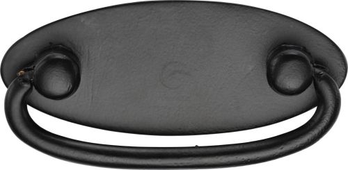 Click Here To Enlarge This Photo Of FB6266 M&period;Marcus Black Iron Rustic Oval Drop Pull