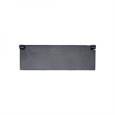 Click Here To Enlarge This Photo Of FB862 270 M&period;Marcus Black Iron Rustic Interior Letterflap 270mm x 88mm
