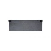 FB862 270 M&period;Marcus Black Iron Rustic Interior Letterflap 270mm x 88mm