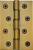 HG99-350-AT Heritage Brass Hinge Brass with Phosphor Washers 4" x 2 &frac58;" Antique Brass Finish